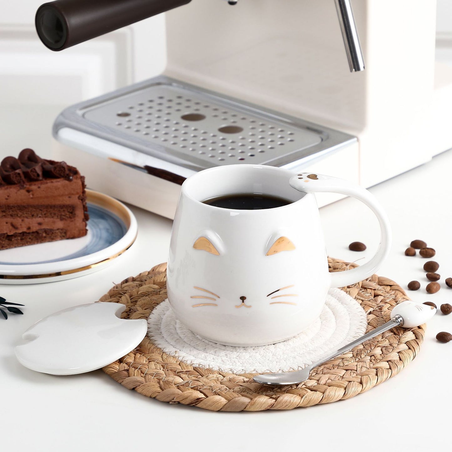 Cute Department Office Creative Mark Ceramic Cup